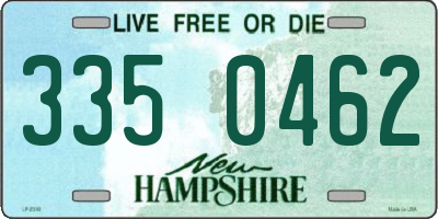 NH license plate 3350462