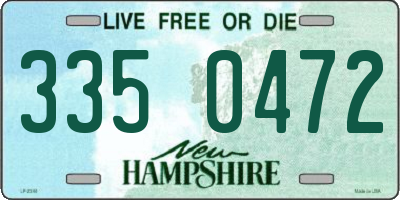 NH license plate 3350472