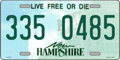 NH license plate 3350485