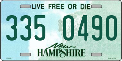 NH license plate 3350490