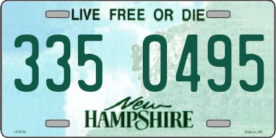 NH license plate 3350495