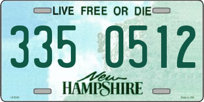 NH license plate 3350512