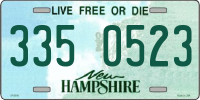 NH license plate 3350523