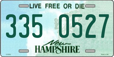 NH license plate 3350527