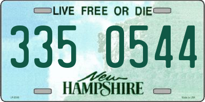 NH license plate 3350544