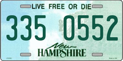 NH license plate 3350552