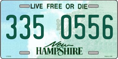 NH license plate 3350556