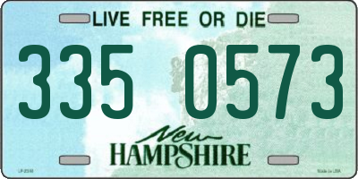 NH license plate 3350573