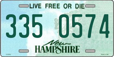 NH license plate 3350574
