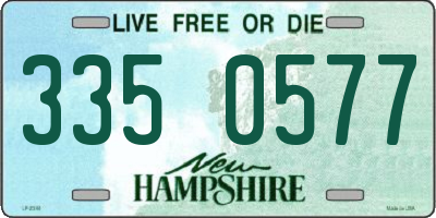 NH license plate 3350577