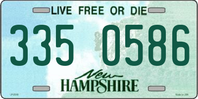 NH license plate 3350586