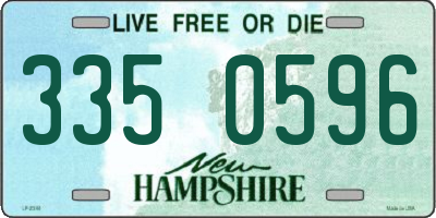 NH license plate 3350596
