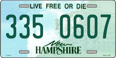 NH license plate 3350607