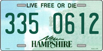 NH license plate 3350612