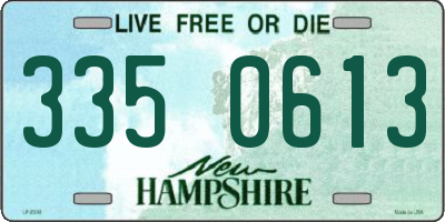 NH license plate 3350613