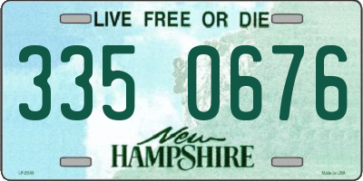 NH license plate 3350676