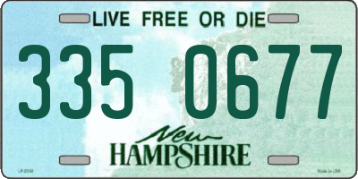 NH license plate 3350677