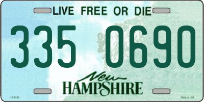 NH license plate 3350690