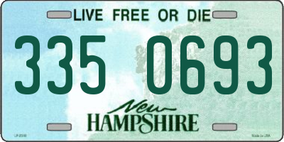 NH license plate 3350693