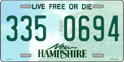 NH license plate 3350694