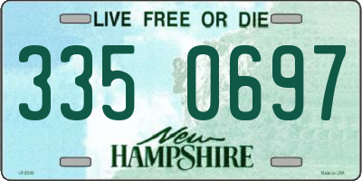 NH license plate 3350697