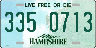 NH license plate 3350713