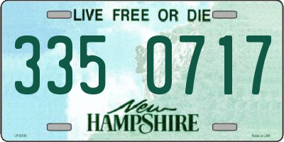 NH license plate 3350717