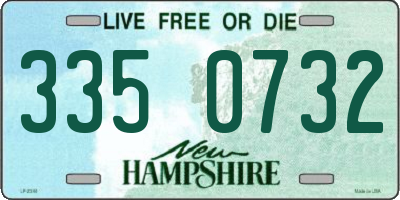 NH license plate 3350732