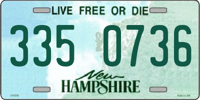 NH license plate 3350736