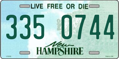 NH license plate 3350744