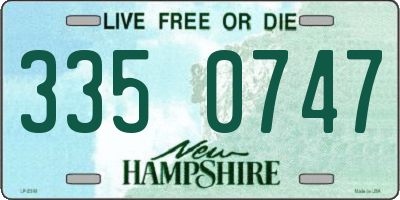 NH license plate 3350747