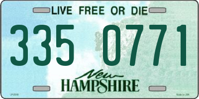 NH license plate 3350771