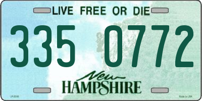 NH license plate 3350772