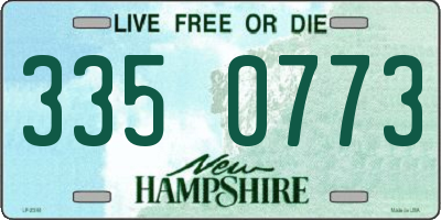 NH license plate 3350773