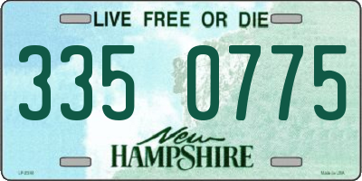 NH license plate 3350775