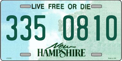 NH license plate 3350810