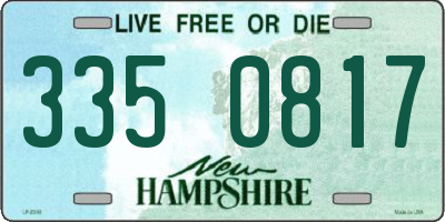 NH license plate 3350817