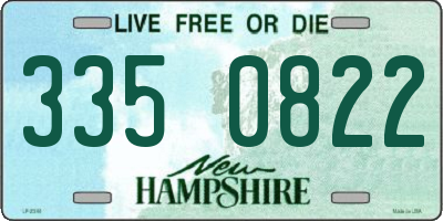 NH license plate 3350822