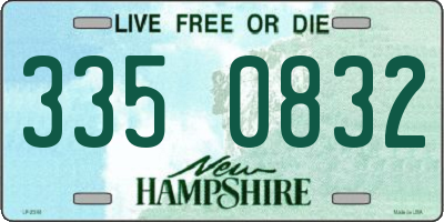 NH license plate 3350832