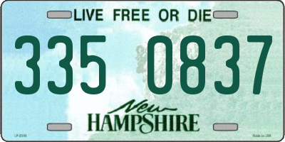 NH license plate 3350837