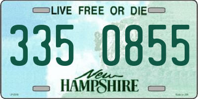 NH license plate 3350855