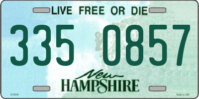 NH license plate 3350857