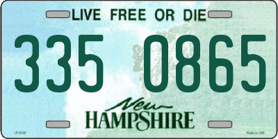 NH license plate 3350865