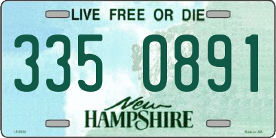 NH license plate 3350891