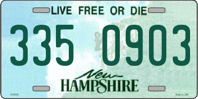 NH license plate 3350903