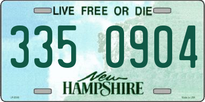 NH license plate 3350904
