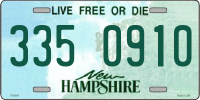 NH license plate 3350910
