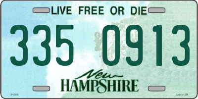 NH license plate 3350913