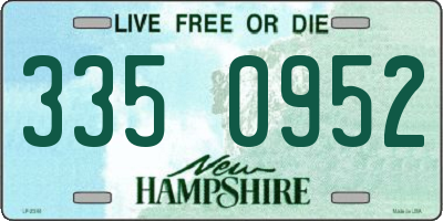 NH license plate 3350952