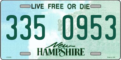 NH license plate 3350953